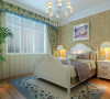 主卧室	些许奢华	设计理念：软包床头背景和碎花窗帘的搭配打造些许奢华。