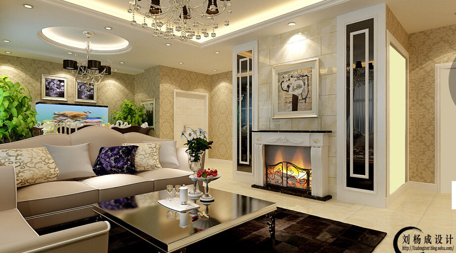 简约 欧式 别墅 白领 收纳 80后 小资 客厅图片来自实创装饰百灵在天地凤凰城A16户型189平米的分享