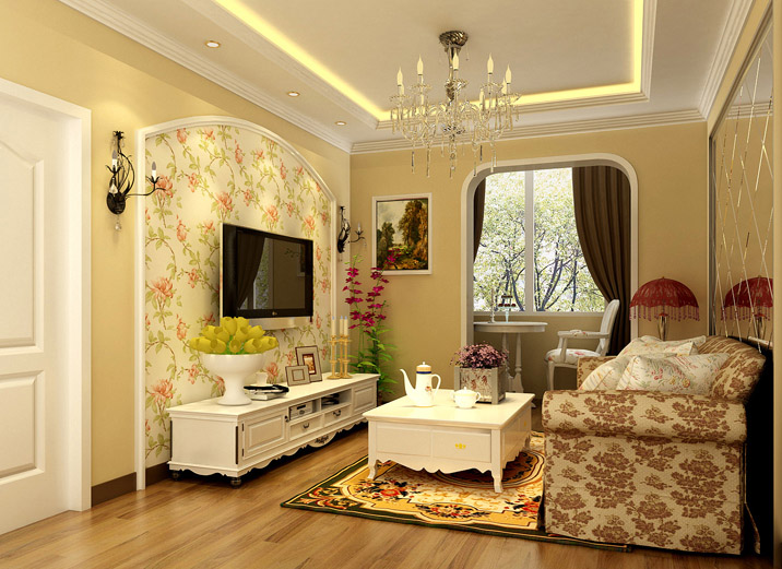 二居 欧式 欧式田园 田园 客厅图片来自广州-实创装饰在欧式田园120平的分享