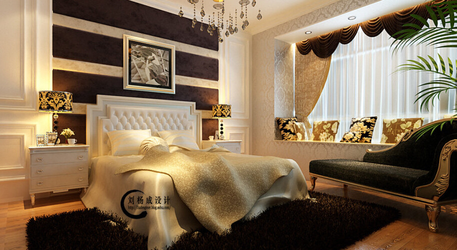 简约 欧式 别墅 白领 收纳 80后 小资 卧室图片来自实创装饰百灵在天地凤凰城A16户型189平米的分享