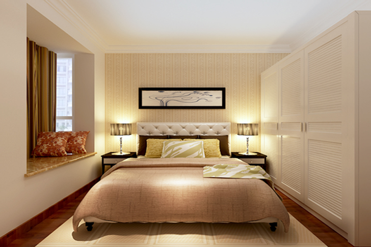 现代 简约 二居 卧室图片来自石家庄业之峰装饰小米在国瑞城的分享