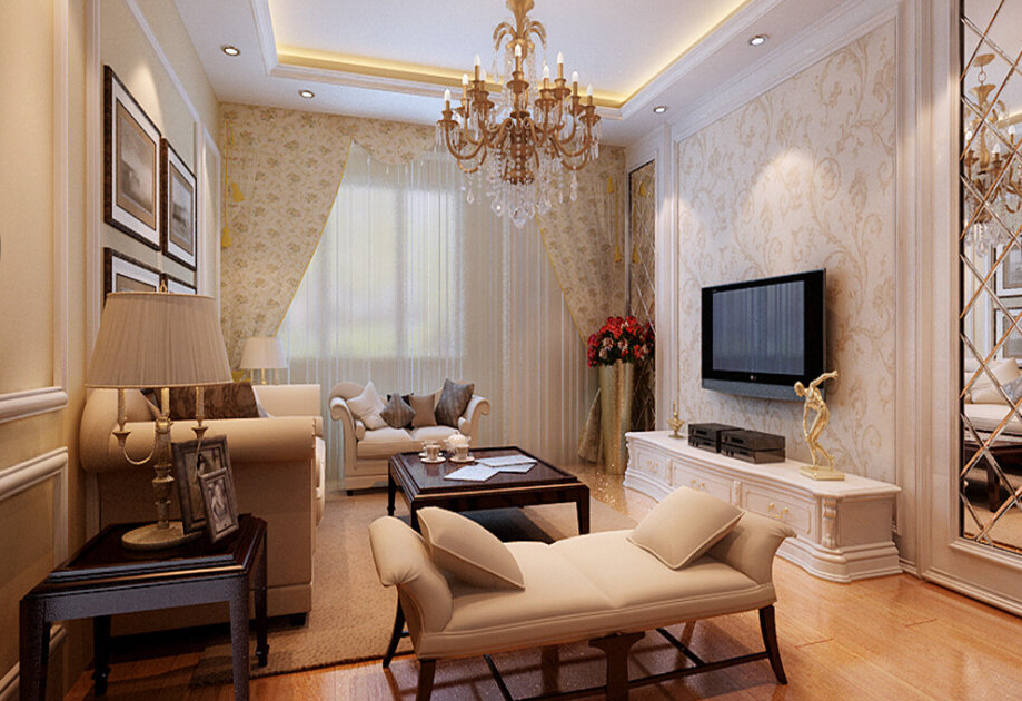 简约 欧式 三居 白领 收纳 80后 客厅图片来自实创装饰百灵在浪漫保利花园三居案例97平米的分享