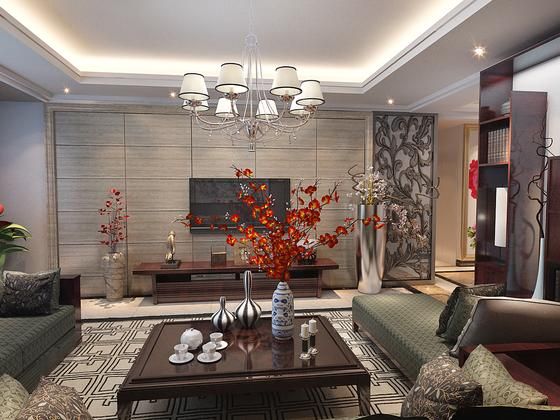 客厅图片来自北京亚光亚装饰厚宅旗舰店在中铁国际花园128的分享