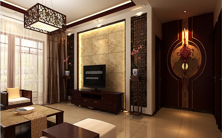 客厅图片来自郑州实创装饰-黄玲在九锦台新中式风格138平三房装修的分享