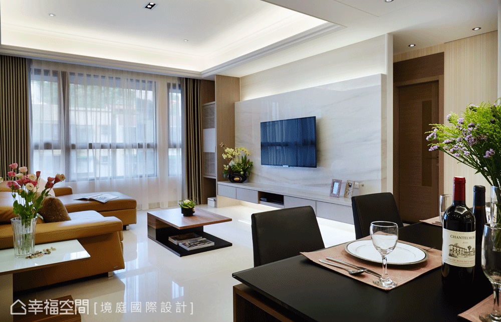 幸福空间 高端设计 台湾设计师 现代风格 客厅图片来自幸福空间在115平木质刻划 铺叙暖色温雅的分享
