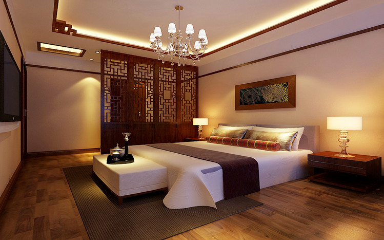 中式 卧室图片来自实创装饰范范在中式老船木典雅风的分享