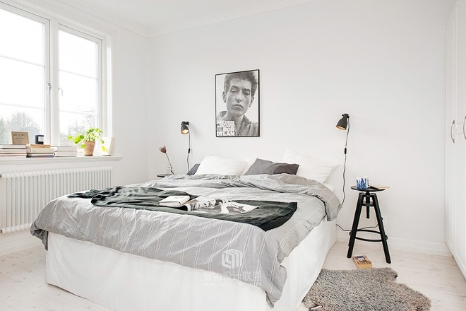 北欧 二居 公寓 阿拉奇设计 家庭装修 卧室图片来自阿拉奇设计在极简北欧风格公寓装修的分享