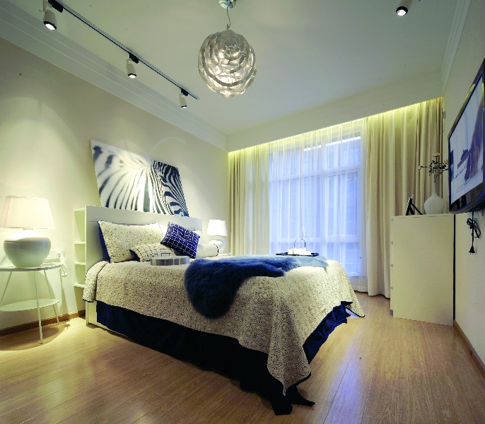 卧室图片来自芙蓉锦程装饰有限公司在黑白新古典的分享