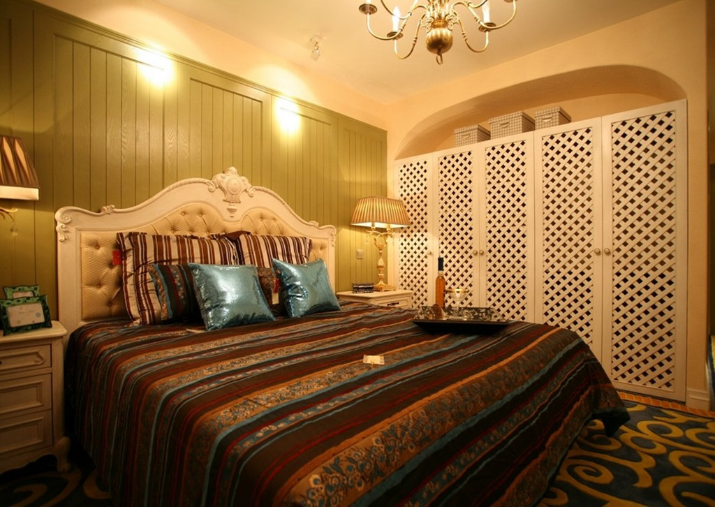 卧室图片来自芙蓉锦程装饰有限公司在220㎡时代尊邸简欧风格的分享