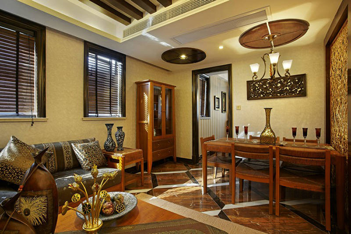 三居 东南亚风格 家庭装修 阿拉奇设计 客厅图片来自阿拉奇设计在别具一格的东南亚家庭装修的分享