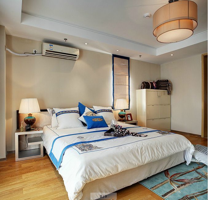 明天华城 三室 现代 田园 133 卧室图片来自上海实创-装修设计效果图在133平现代田园装修设计的分享