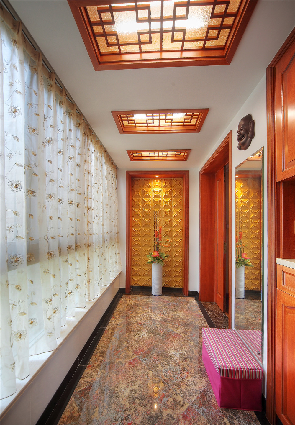 四居室 中式 装修实景 聚通装璜 玄关图片来自jtong0002在上海招商雍景城里的大户人家！的分享