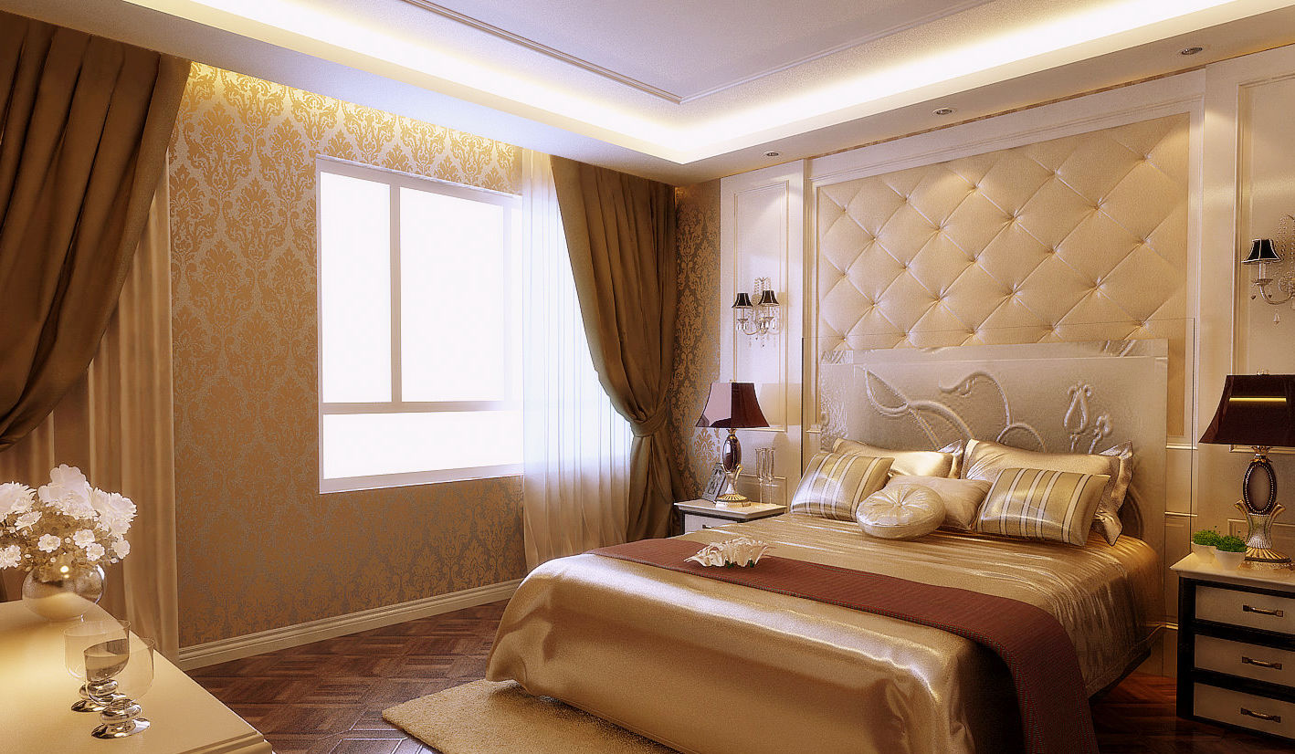欧式 三居 中海明珠 卧室 卧室图片来自方林装饰在中海明珠165平欧式风格的分享