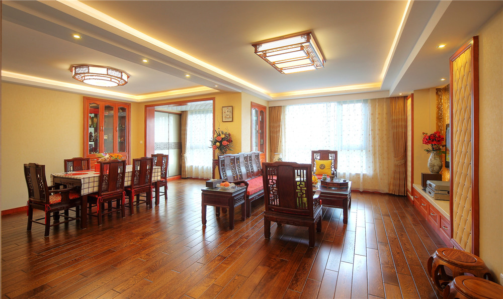 四居室 中式 装修实景 聚通装璜 客厅图片来自jtong0002在上海招商雍景城里的大户人家！的分享