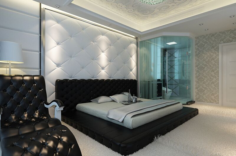 卧室图片来自tjsczs88在经典黑白时尚简约主义的分享