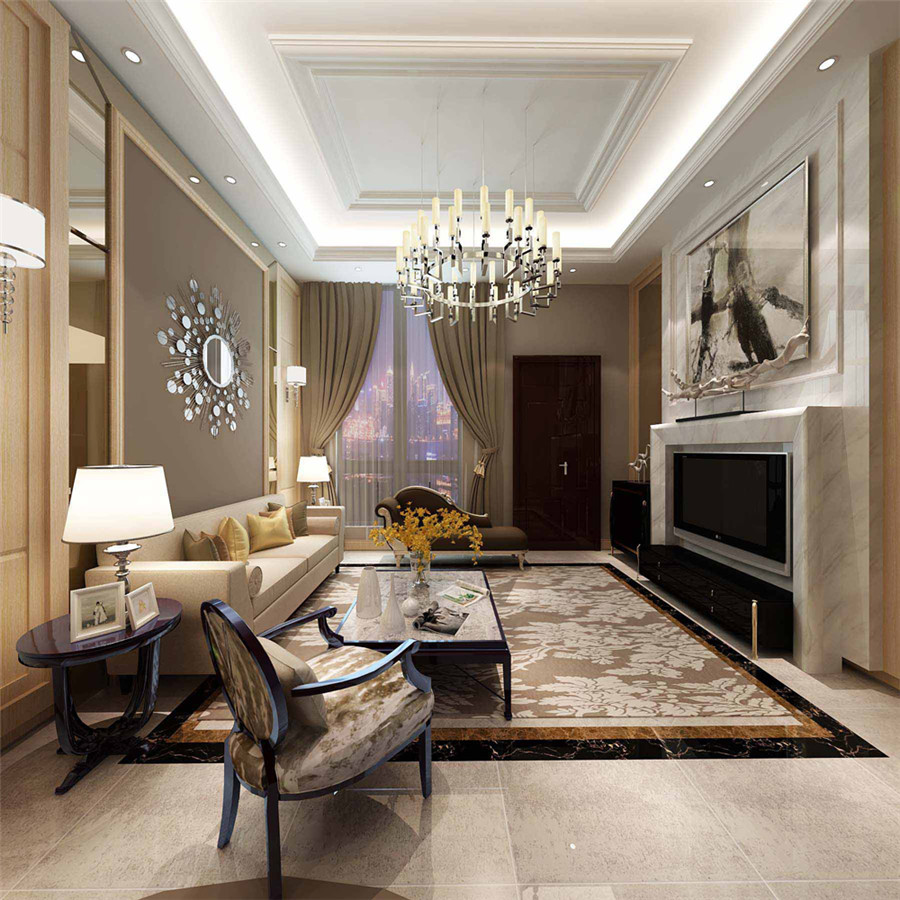 简约 欧式 别墅 装修设计 聚通装璜 客厅图片来自jtong0002在上海御沁园联排别墅现代简欧风格的分享