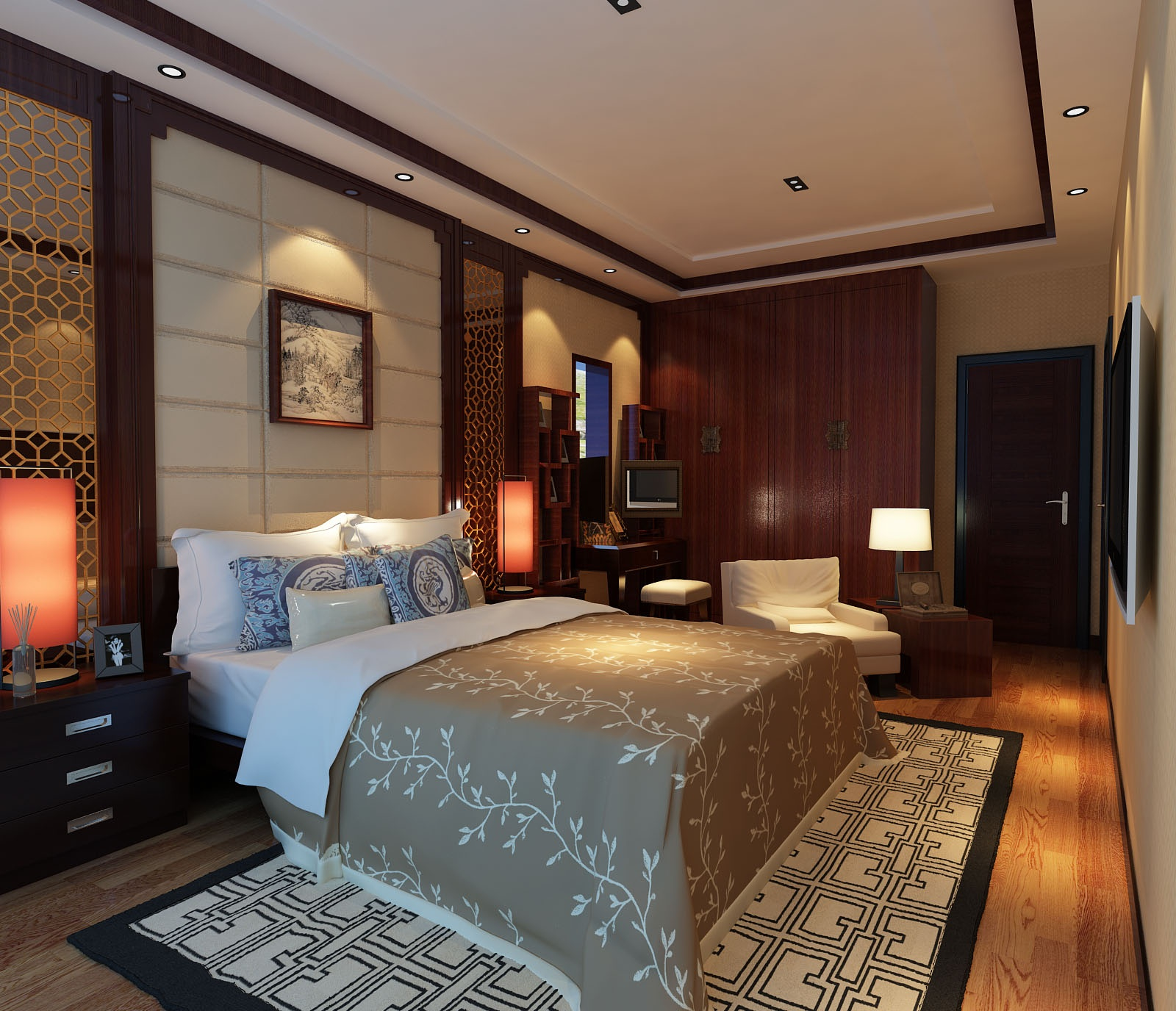 二居 中式 卧室图片来自shichuangyizu在山语城的分享