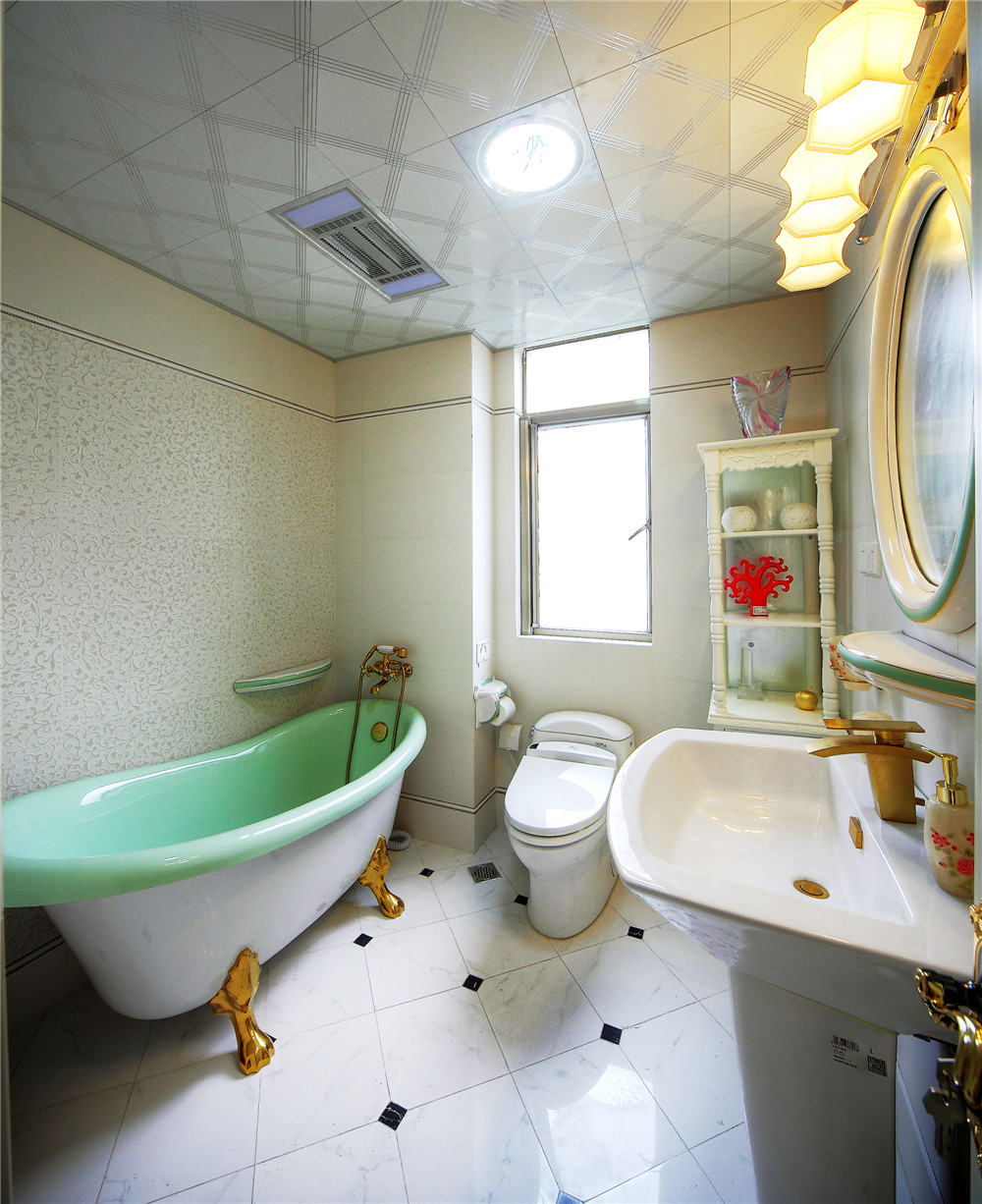 四居室 装修设计 欧式 聚通装璜 实景展示 卫生间图片来自jtong0002在巴黎之春公主之家，优雅欧美实景的分享