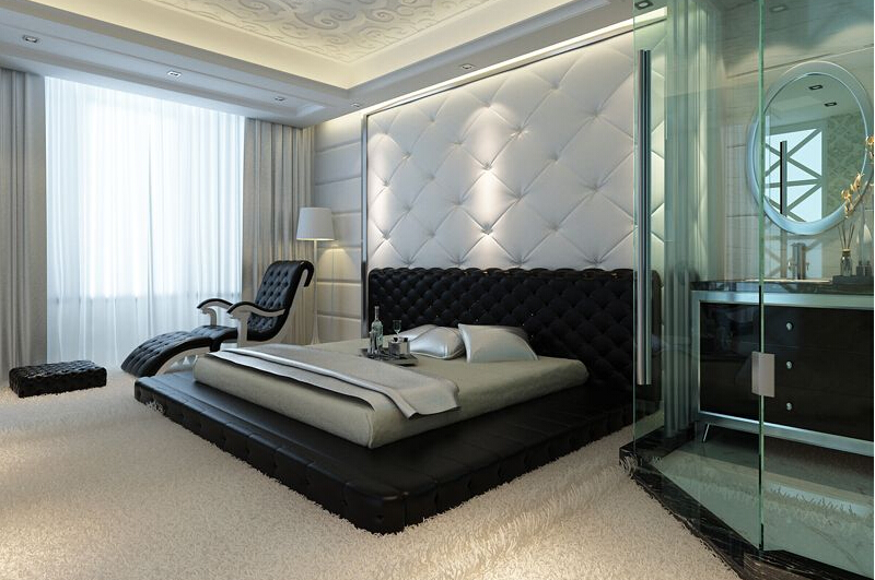卧室图片来自tjsczs88在经典黑白时尚简约主义的分享
