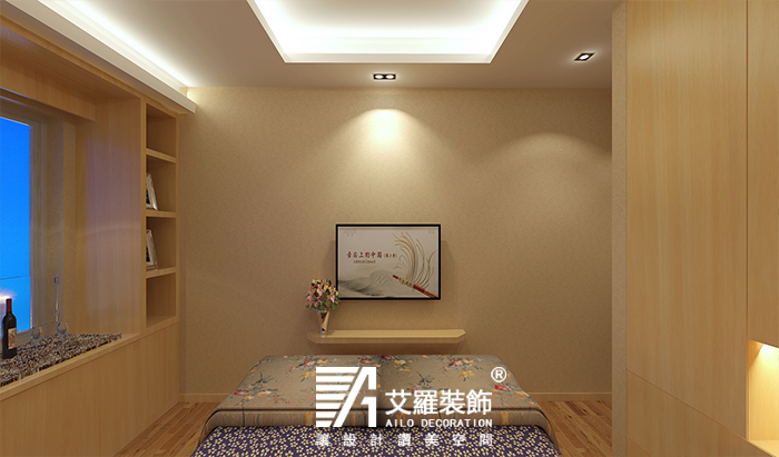 简约 三居 旧房改造 收纳 白领 别墅 80后 卧室图片来自上海艾罗装饰在宝山区文华苑旧房翻新改造装修的分享