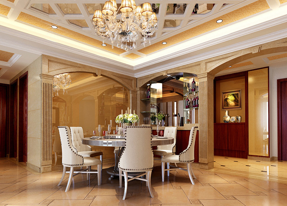 欧式 四居室 托斯卡纳 实创装饰 餐厅图片来自传承正能量在【托斯卡纳】180平米欧式风格的分享