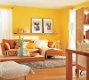 对于冬暖夏凉的朝南居室，可以选择橙色粉刷墙面。橙色能够促进食欲，这也是一些快餐店选择橙色作为装修色调的原因