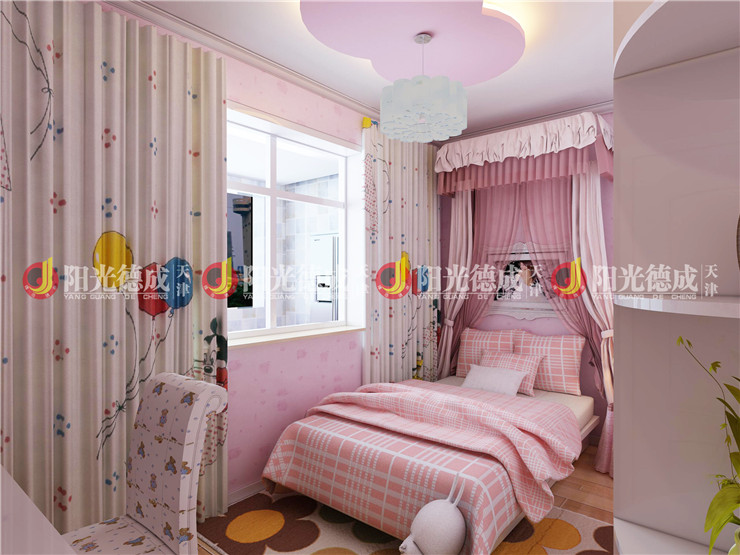 卧室图片来自天津阳光德成装饰公司在美晨家园110㎡地中海风格案例的分享