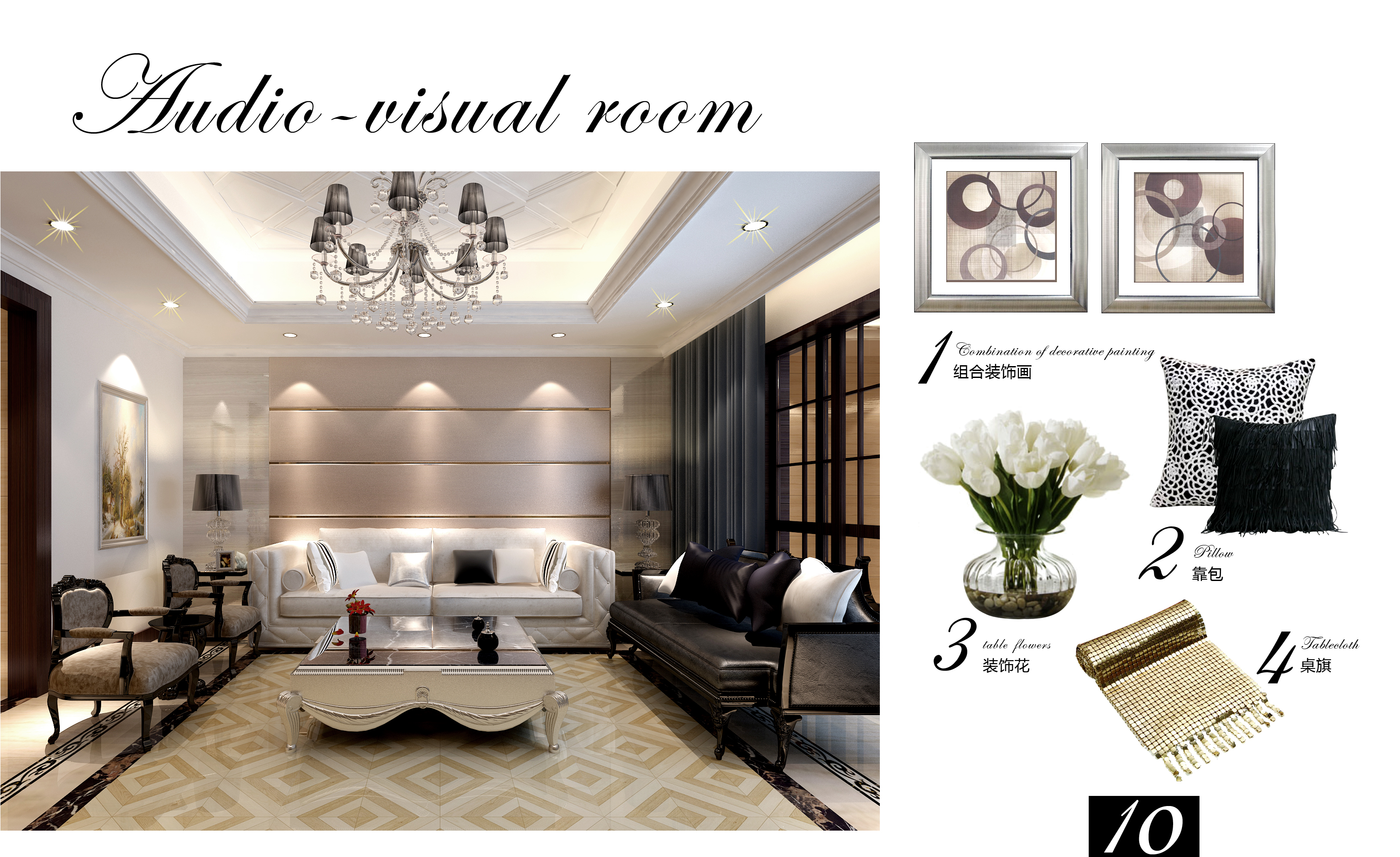 欧式 别墅 客厅图片来自天津尚层装修韩政在金地紫乐府欧式设计的分享