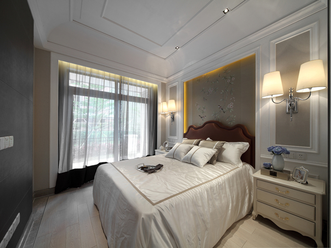 卧室图片来自家装大管家在轻奢典雅 300平简欧风格洋房的分享