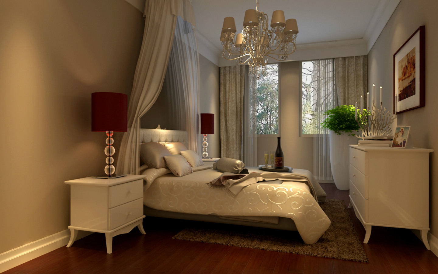 简约 欧式 三居 别墅 旧房改造 卧室图片来自今朝装饰小张在120平 经典中式设计的分享