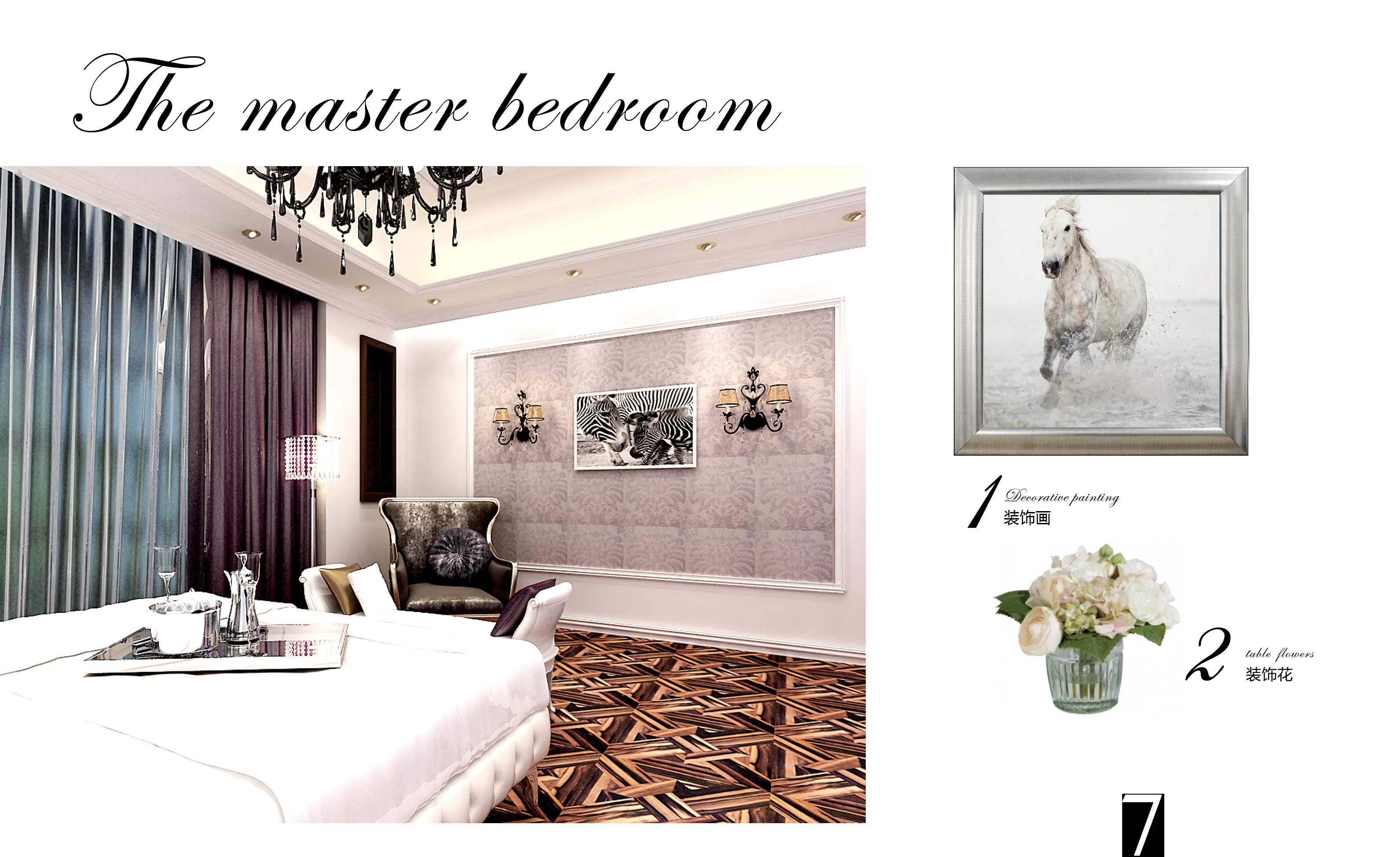 欧式 别墅 卧室图片来自天津尚层装修韩政在金地紫乐府欧式设计的分享
