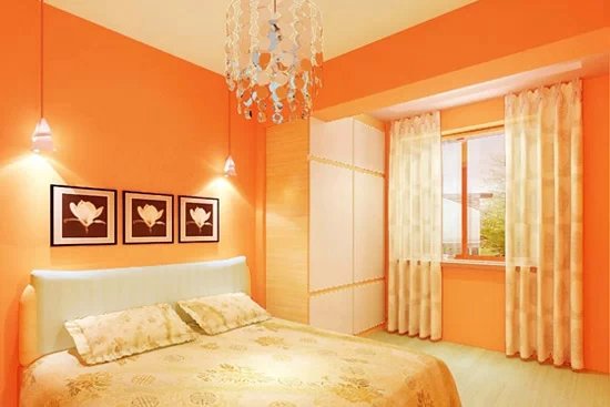 新房装修 涂料 温馨 暖色 红色 橙色 旧房改造 80后 小资 卧室图片来自今朝装饰老房装修通王在驱寒不只靠电器 暖色刷出温馨家的分享