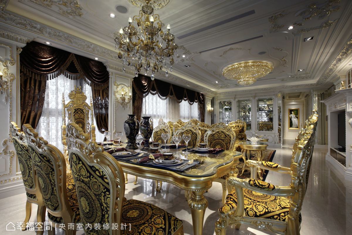 幸福空间 高端设计 台湾设计师 古典风格 餐厅图片来自幸福空间在264平极致奢华的空间飨宴的分享