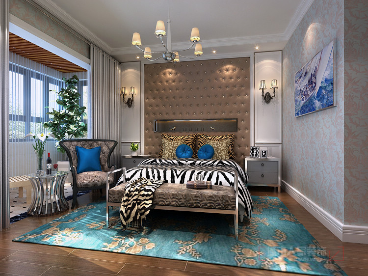 现代 三居 单身公寓 80后 小资 卧室图片来自西安城市人家装饰王凯在多姿多彩的现代奢华空间的分享
