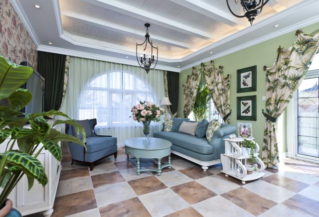 欧式 别墅 客厅图片来自天津尚层装修韩政在花样年花郡法式设计案例的分享