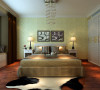 郑州橡树玫瑰城三室两厅现代简约样板间装修---卧室装修效果图
