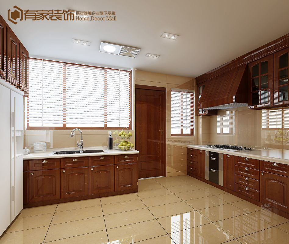 欧式 三居 白领 厨房图片来自福州有家装饰-小彭在永兴郦江3的分享