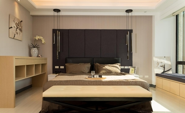 简约 现代 五居室 卧室图片来自百合居装饰工程有限公司在现代简约--西郡英华涧桥郡的分享