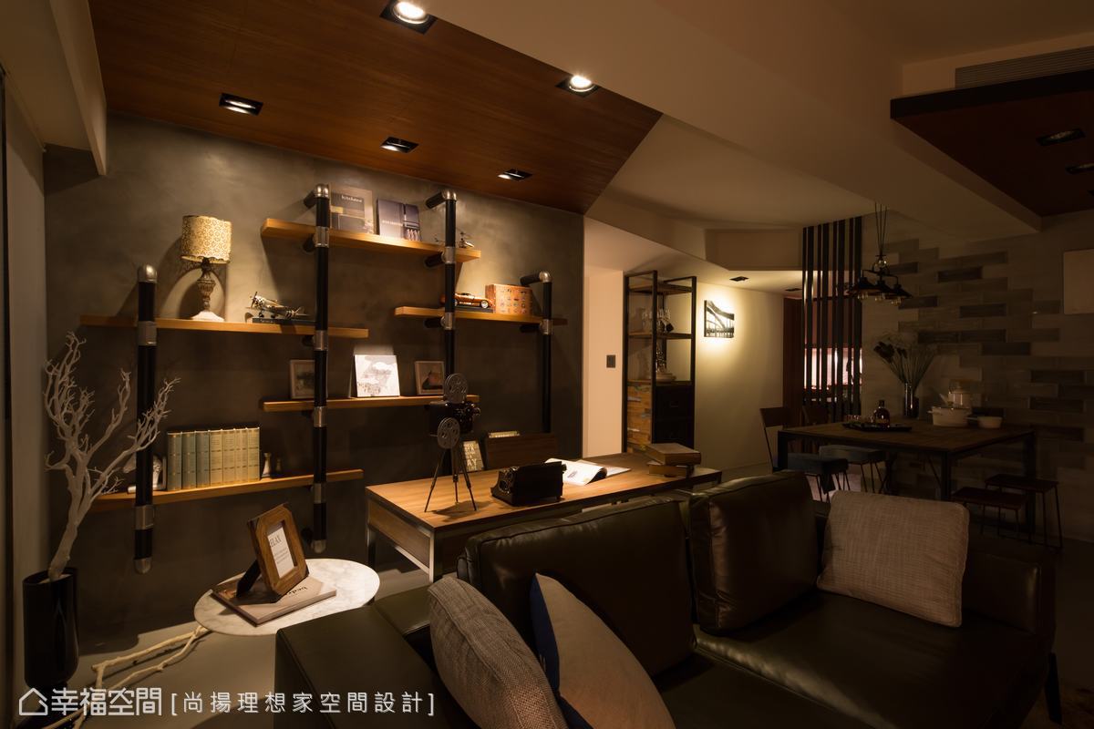 幸福空间 高端设计 台湾设计师 现代风格 书房图片来自幸福空间在66平雅痞性格 精致工业风的分享