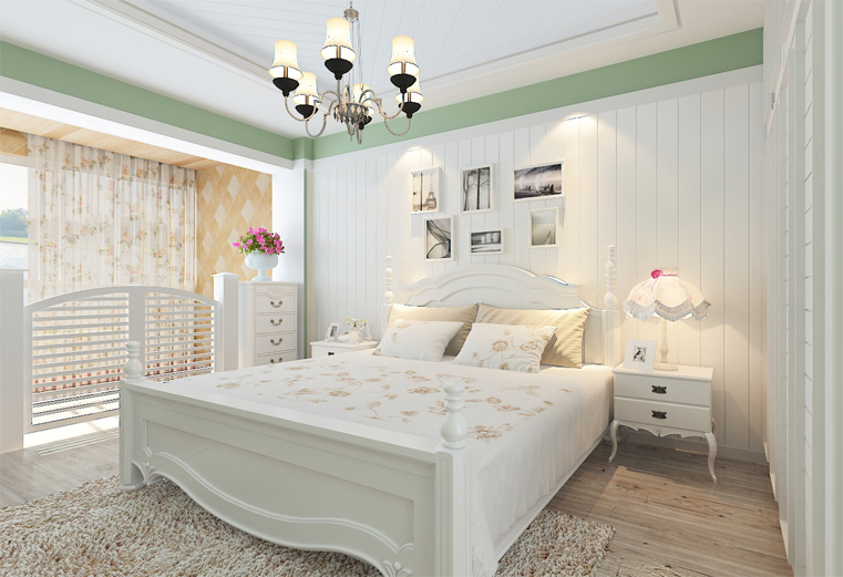 卧室 卧室图片来自长沙实创装饰范范在田园浪漫两居的分享