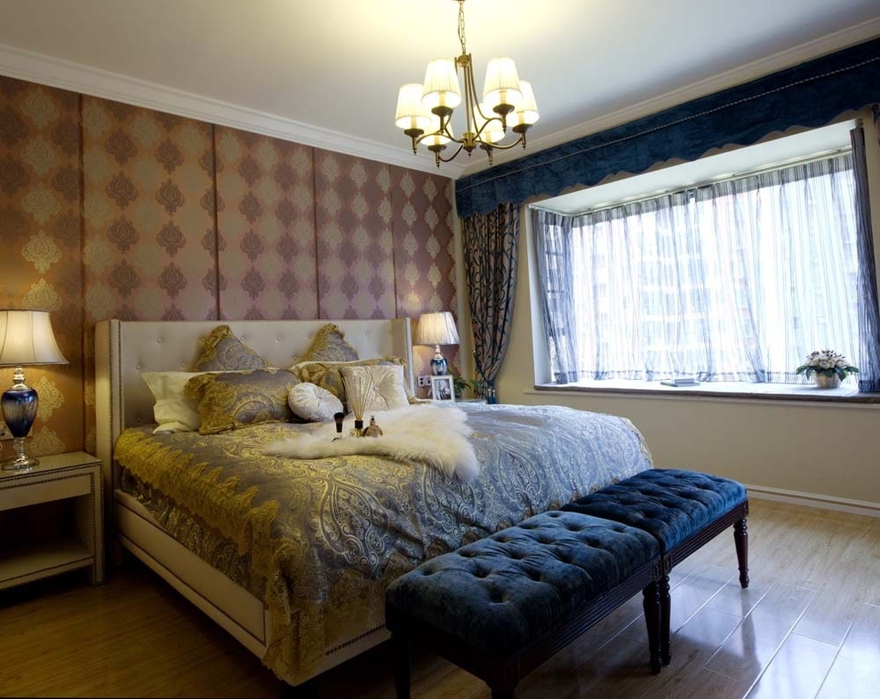 三居 现代美式 家庭装修 阿拉奇设计 卧室图片来自阿拉奇设计在现代美式家庭装修的分享