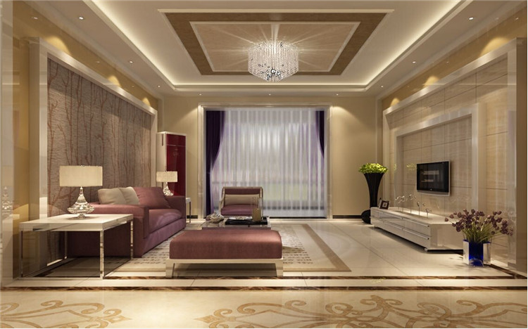 客厅图片来自郑州实创装饰-黄玲在远大理想城现代时尚三房装修案例的分享