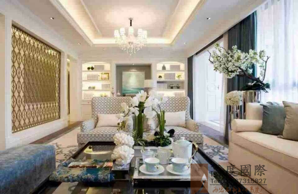 客厅图片来自成都高度国际装饰娜娜在白色简欧完美收房，实景照片欣赏的分享