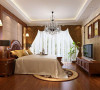 设计理念：软包床头北京结合板材直线造型，点缀单调的房间。
亮点：简单的电视背景墙，缺勾勒出房间的视觉焦点，简单中透着奢华。