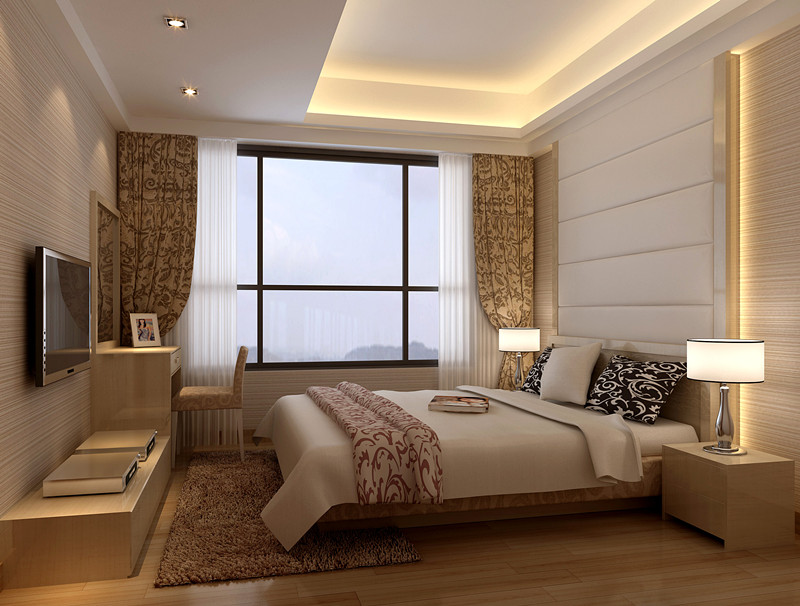 滨江东逸品 平层 现代 实创装饰 卧室图片来自传承正能量在10万打造75平米现代实用风格的分享
