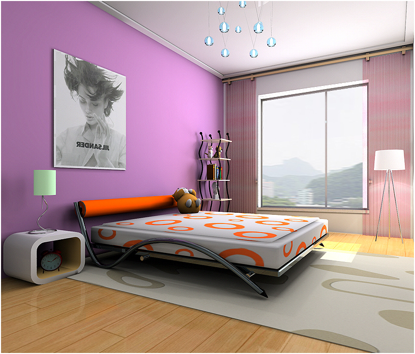 现代 三居 凤凰水城 卧室图片来自百家设计小刘在凤凰水城104平现代风格美图的分享
