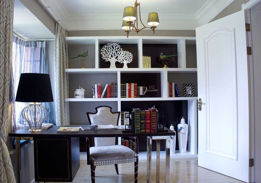 三居 现代美式 家庭装修 阿拉奇设计 书房图片来自阿拉奇设计在现代美式家庭装修的分享