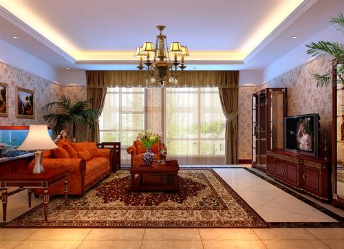欧式 二居 客厅图片来自贾凤娇在褐石园-欧美风情120平米的分享