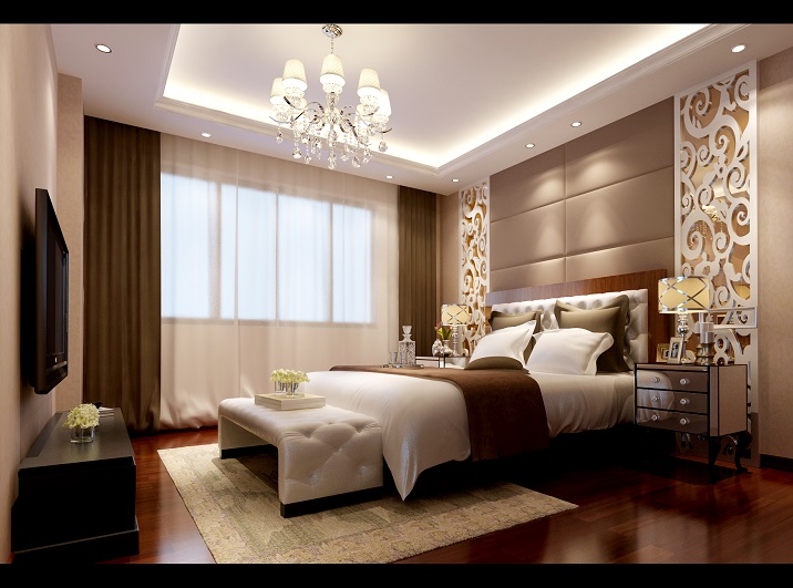简欧 恒荔湾畔 五居室 实创装饰 卧室图片来自传承正能量在218平米简洁大方带点奢华的分享