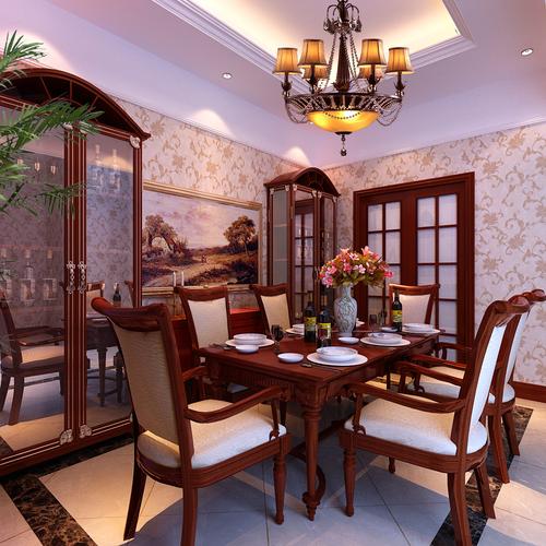 欧式 二居 餐厅图片来自贾凤娇在褐石园-欧美风情120平米的分享